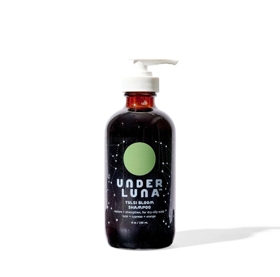 Tulsi Bloom Shampoo | Dry to Oily Scalp, Restore + Strengthen